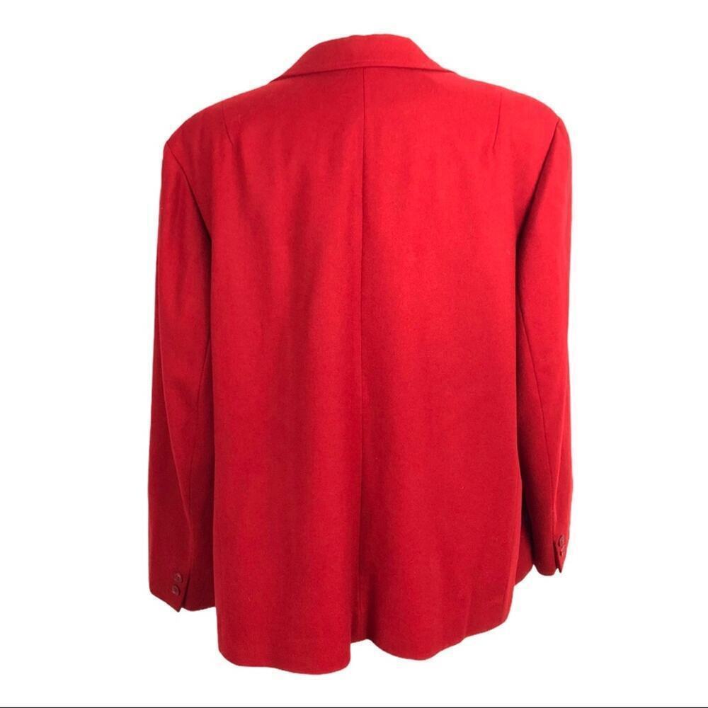 VTG Pendleton Red 100% Virgin Wool Blazer Button - image 8